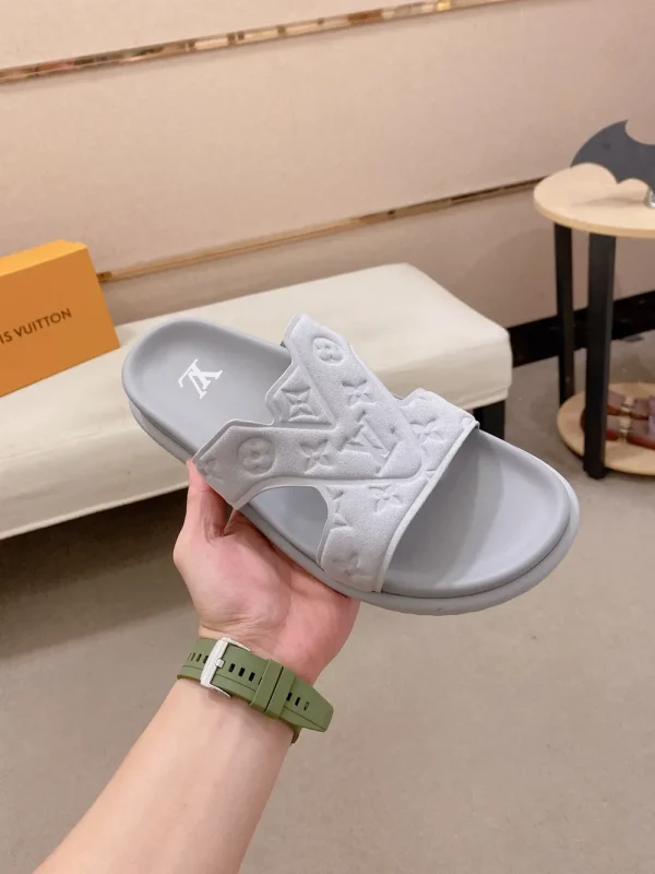 louis-vuitton-oasis-mule-mens-slide-comfort-side-view-2 Louis Vuitton Oasis Mule Men's White Slide Comfort
