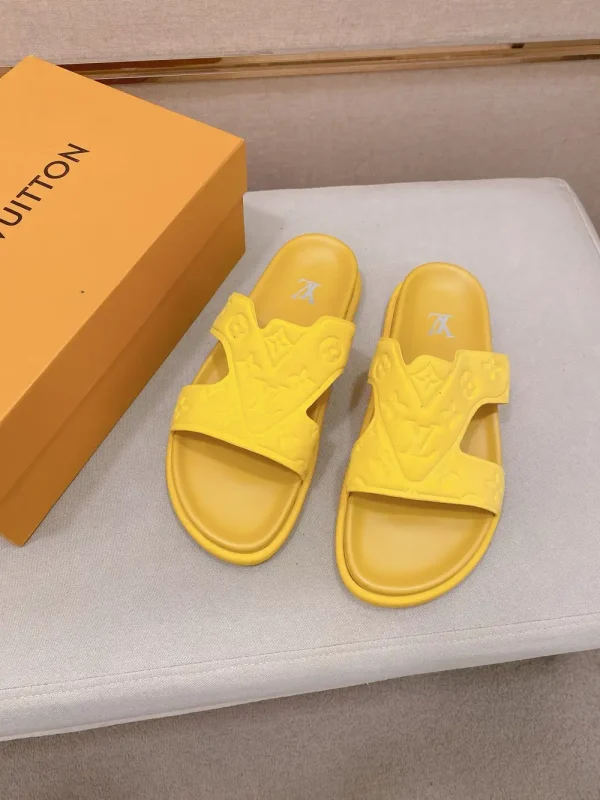 Louis Vuitton Oasis Mule Men's Yellow Leather Slide