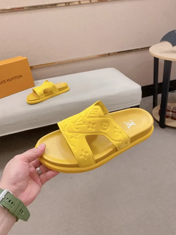 Louis Vuitton Oasis Mule Men's Yellow Leather Slide