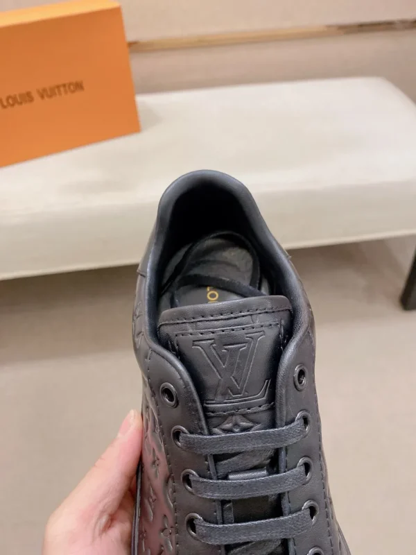 Louis Vuitton Rivoli Men's Black Leather Sneakers
