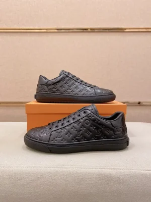 Louis Vuitton Rivoli Men's Black Leather Sneakers