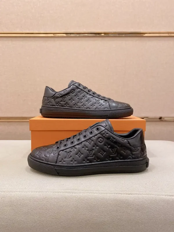 Louis Vuitton Rivoli Men's Black Leather Sneakers