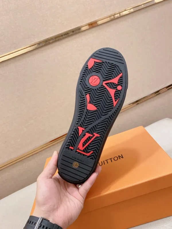 Louis Vuitton Rivoli Men's Black Leather Sneakers