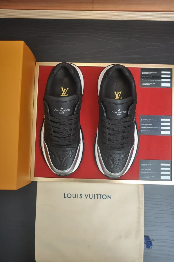 Louis Vuitton Run Away Black Leather Sneaker