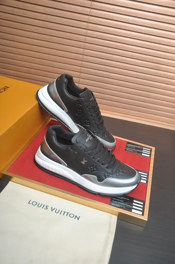 Louis Vuitton Run Away Black Leather Sneaker