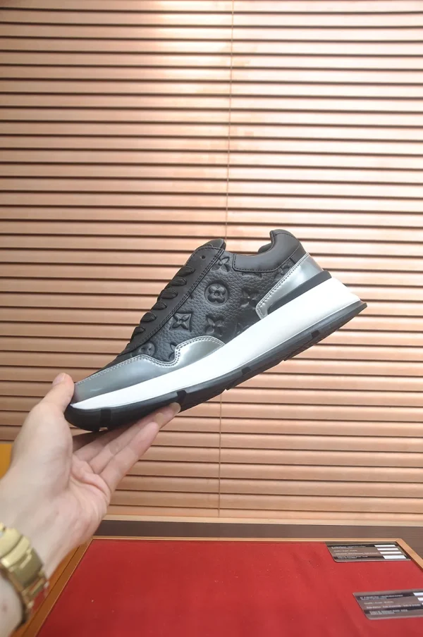 Louis Vuitton Run Away Black Leather Sneaker
