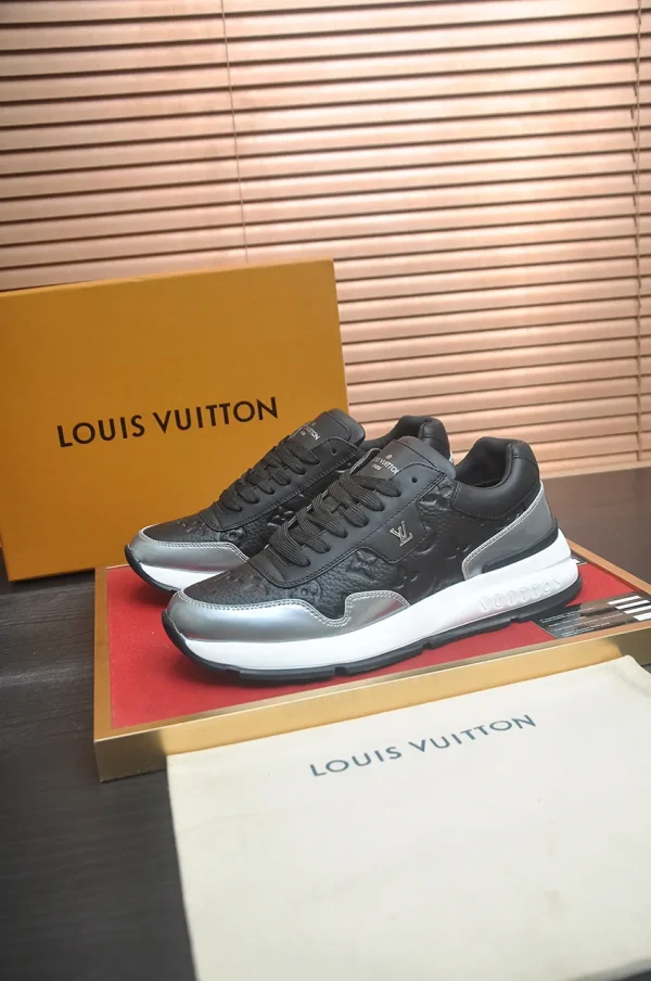 Louis Vuitton Run Away Black Leather Sneaker
