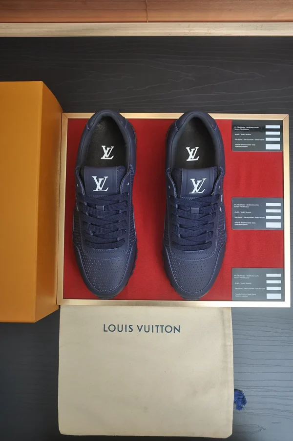 Louis Vuitton Run Away Sneaker Men's Black Leather