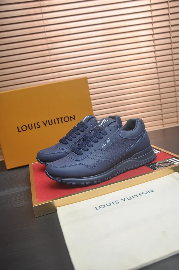 Louis Vuitton Run Away Sneaker Men's Black Leather