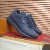 Louis Vuitton Run Away Sneaker Men's Black Leather