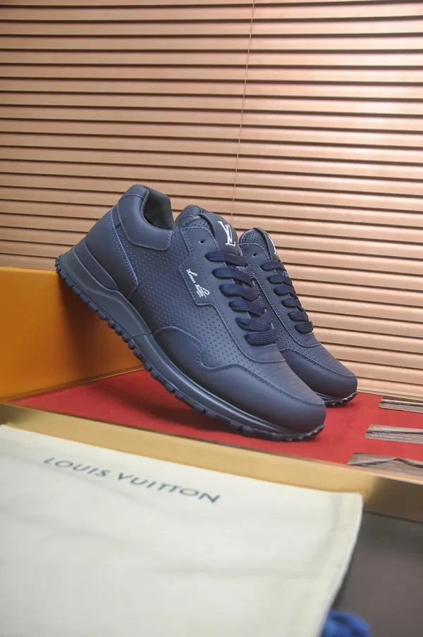 Louis Vuitton Run Away Sneaker Men's Black Leather