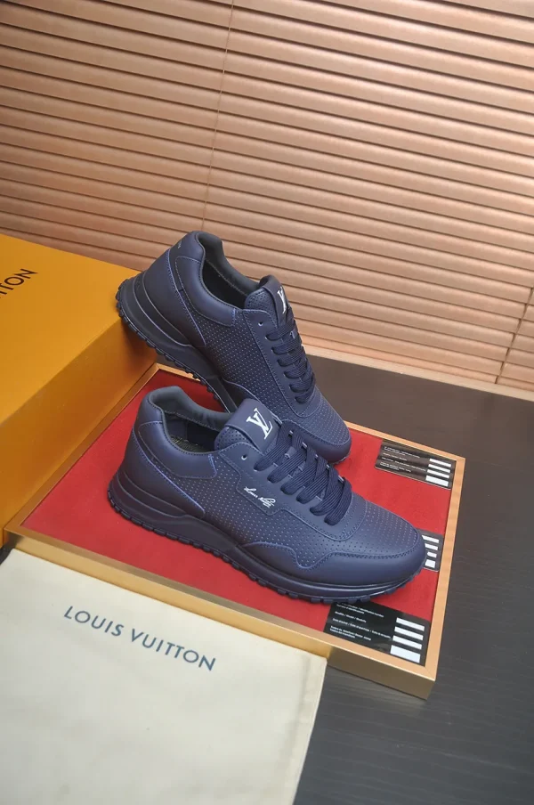 Louis Vuitton Run Away Sneaker Men's Black Leather