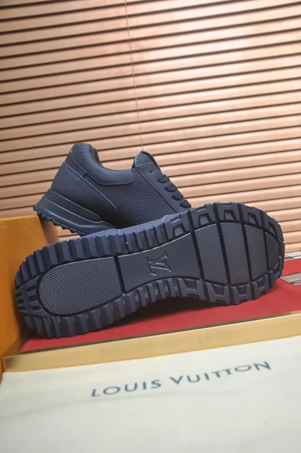 Louis Vuitton Run Away Sneaker Men's Black Leather