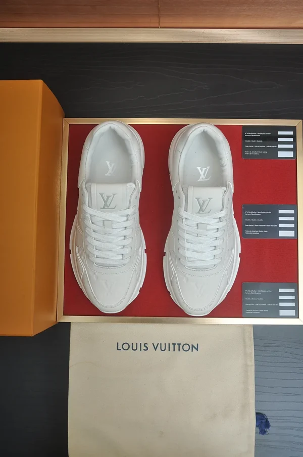 Louis Vuitton Run Away Men's White Leather Sneakers