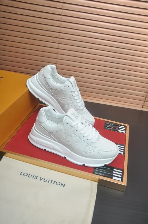 Louis Vuitton Run Away Men's White Leather Sneakers