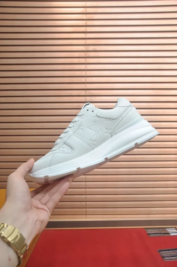 Louis Vuitton Run Away Men's White Leather Sneakers