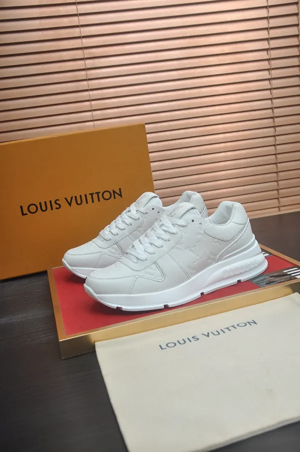 Louis Vuitton Run Away Men's White Leather Sneakers