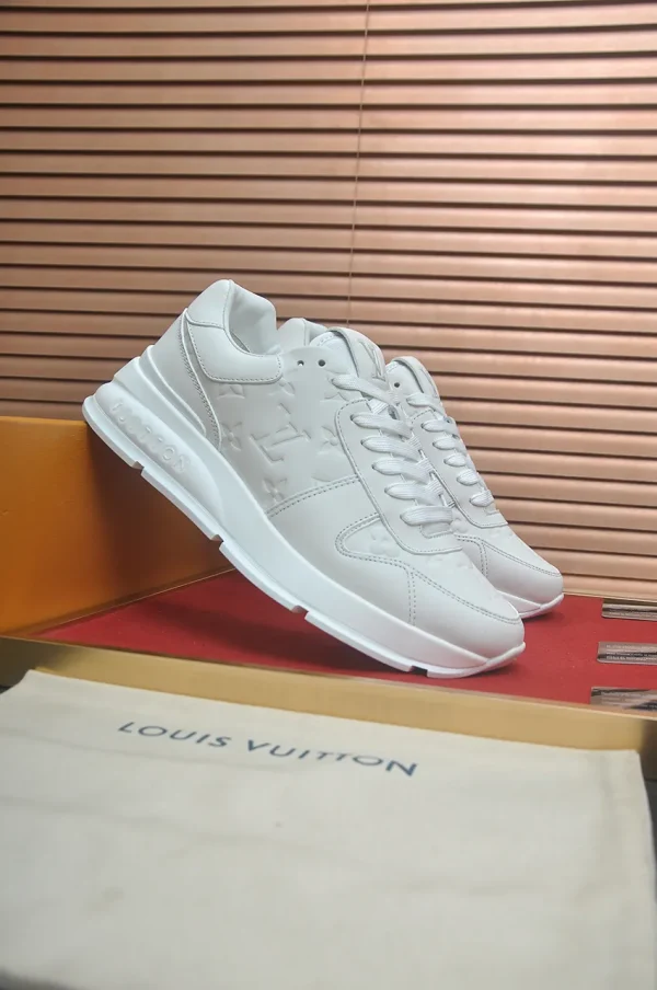 Louis Vuitton Run Away Men's White Leather Sneakers