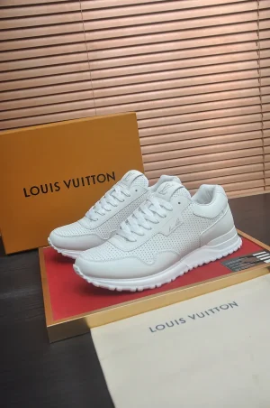 Louis Vuitton Men's White Leather Sneaker - Run Away