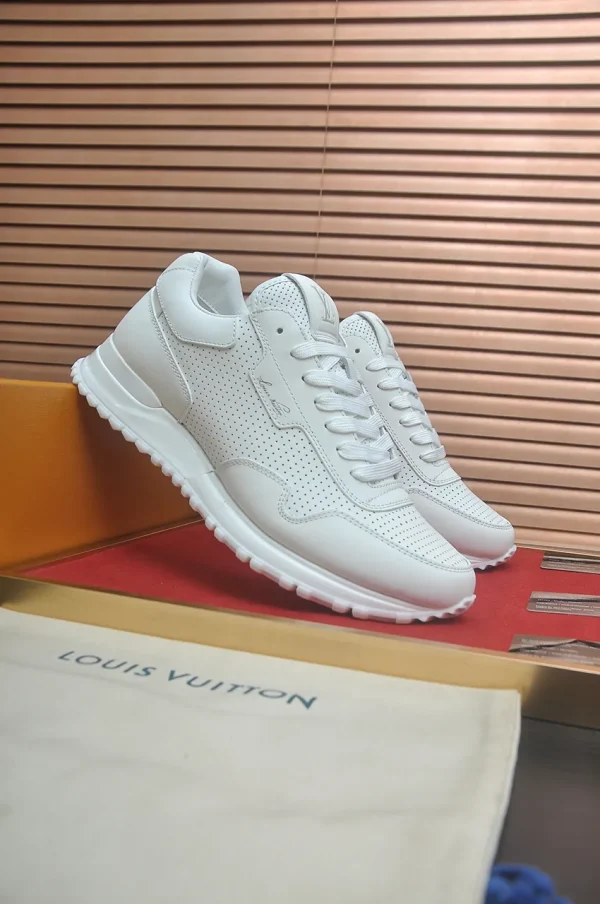 Louis Vuitton Men's White Leather Sneaker - Run Away