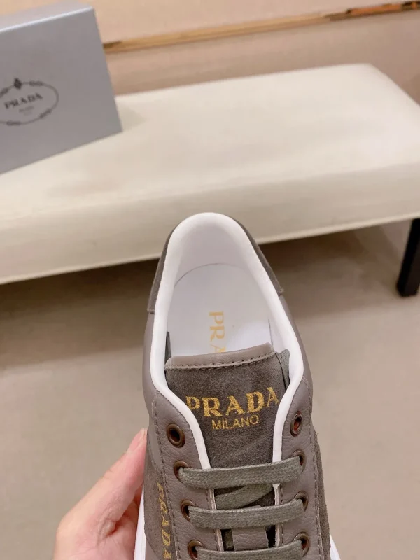 Prada Downtown Men's Cocoa Brown Sneaker