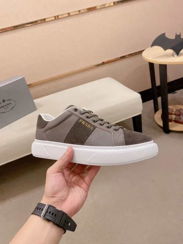 Prada Downtown Men's Cocoa Brown Sneaker