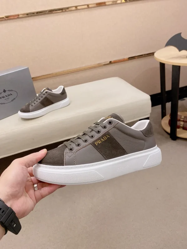 Prada Downtown Men's Cocoa Brown Sneaker