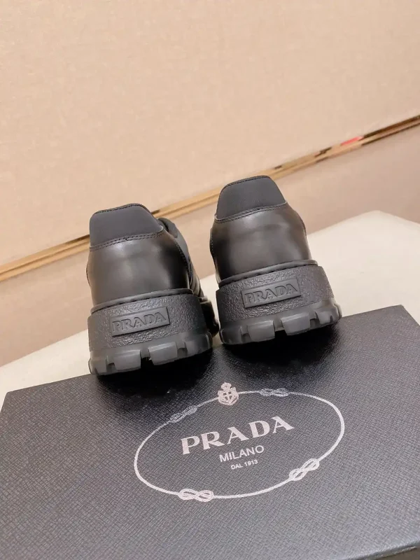 Prada Prax 2.0 Men's Black Leather Sneaker