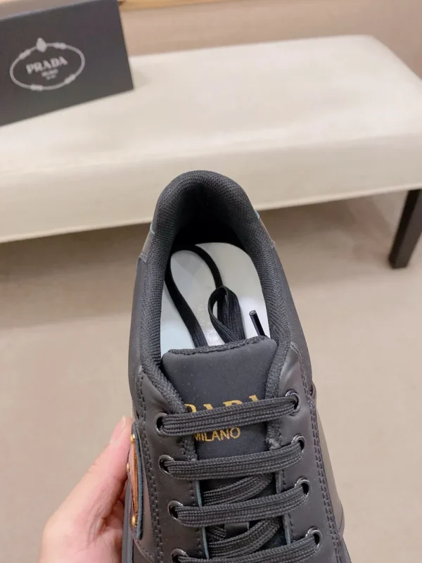 Prada Prax 2.0 Men's Black Leather Sneaker
