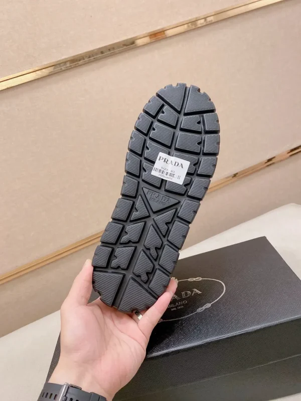Prada Prax 2.0 Men's Black Leather Sneaker