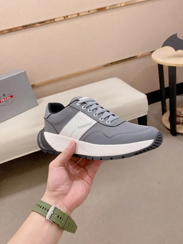 prada-prax-2-0-mens-re-nylon-sneaker-side-view-3 Prada Prax 2.0 Men's Re-Nylon Sneaker in Gray