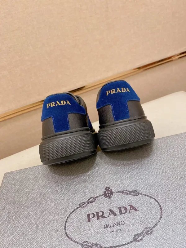 Prada Prax 2.0 Men's Black Leather Sneaker - Luxurious Comfo