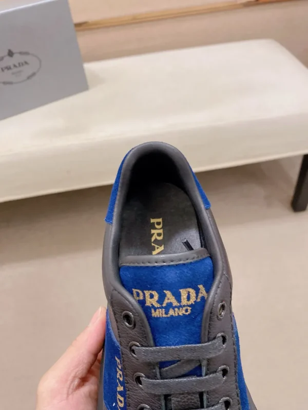 Prada Prax 2.0 Men's Black Leather Sneaker - Luxurious Comfo