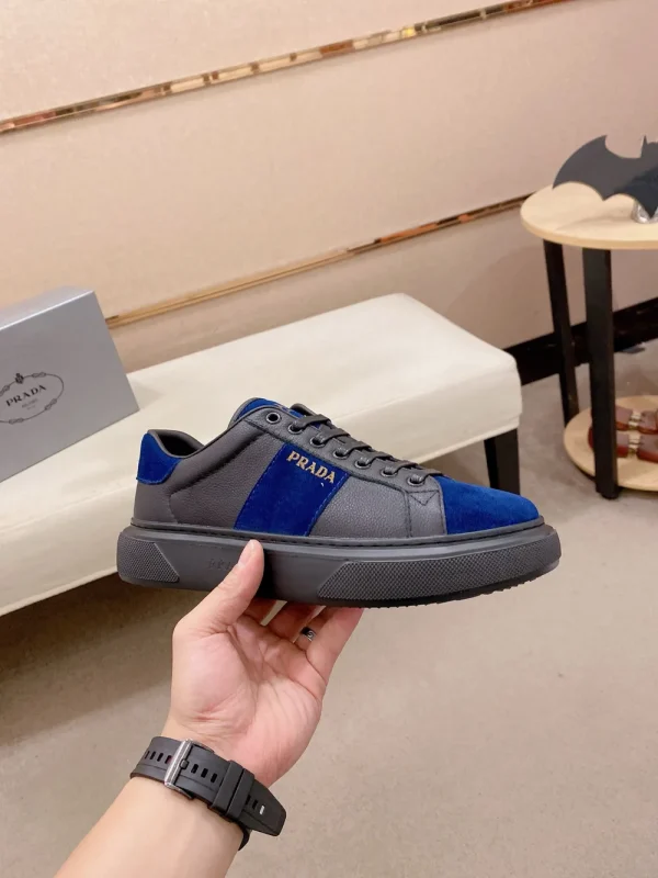 Prada Prax 2.0 Men's Black Leather Sneaker - Luxurious Comfo