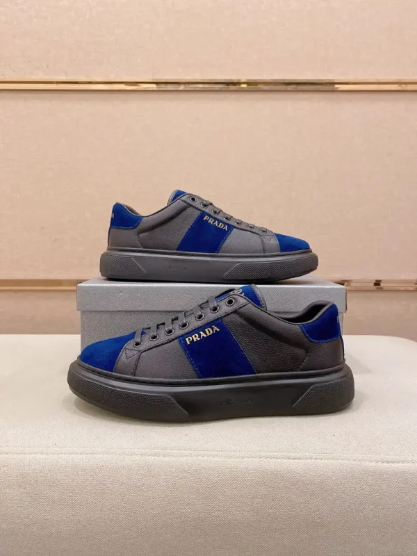 Prada Prax 2.0 Men's Black Leather Sneaker - Luxurious Comfo