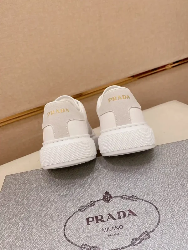 Prada Downtown Bold Men's White Leather Sneaker