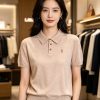 Polo Ralph Lauren Cotton Polo-Collar Knit Shirt- Camel Melange