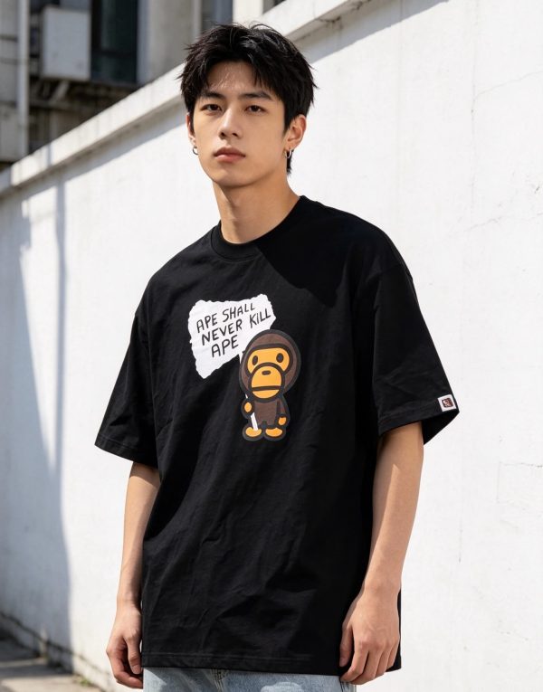 A BATHING APE® Baby Milo Graphic Relaxed Fit Tee- Black (1) A BATHING APE® Baby Milo Graphic Relaxed Fit Tee- Black