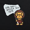 A BATHING APE® Baby Milo Graphic Relaxed Fit Tee- Black (2) A BATHING APE® Baby Milo Graphic Relaxed Fit Tee- Black