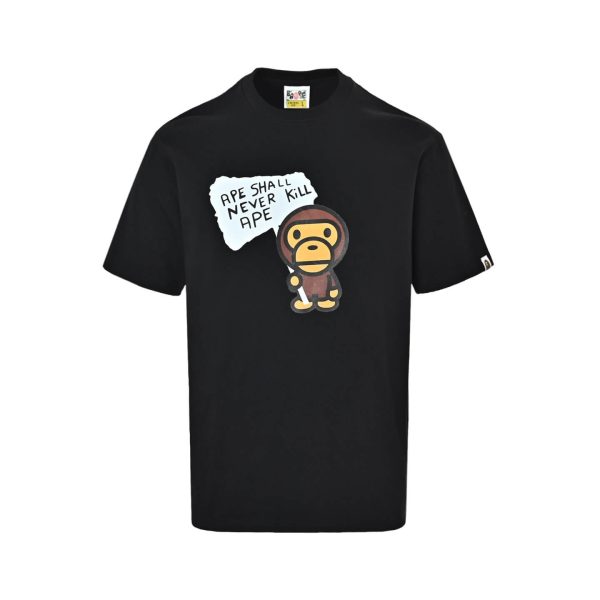 A BATHING APE® Baby Milo Graphic Relaxed Fit Tee- Black (7) A BATHING APE® Baby Milo Graphic Relaxed Fit Tee- Black