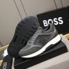 BOSS Monogram Mixed-Material Runner Sneakers – Dark Grey (6) BOSS Monogram Mixed-Material Runner Sneakers – Dark Grey