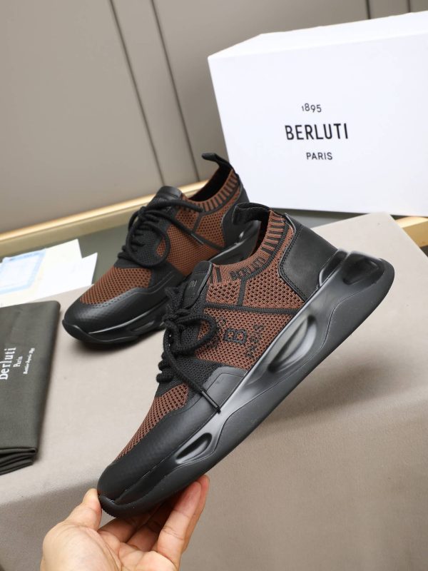 Berluti Shadow Technical Knit Sneaker – Brown & Black (2) Berluti Shadow Technical Knit Sneaker – Brown & Black