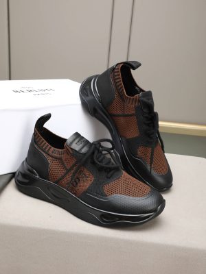 Berluti Shadow Technical Knit Sneaker – Brown & Black (5) Berluti Shadow Technical Knit Sneaker – Brown & Black