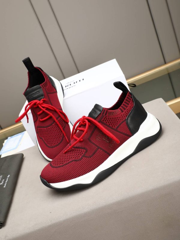 Berluti Shadow Technical Knit Sneaker – Deep Red & Black (6) Berluti Shadow Technical Knit Sneaker – Deep Red & Black