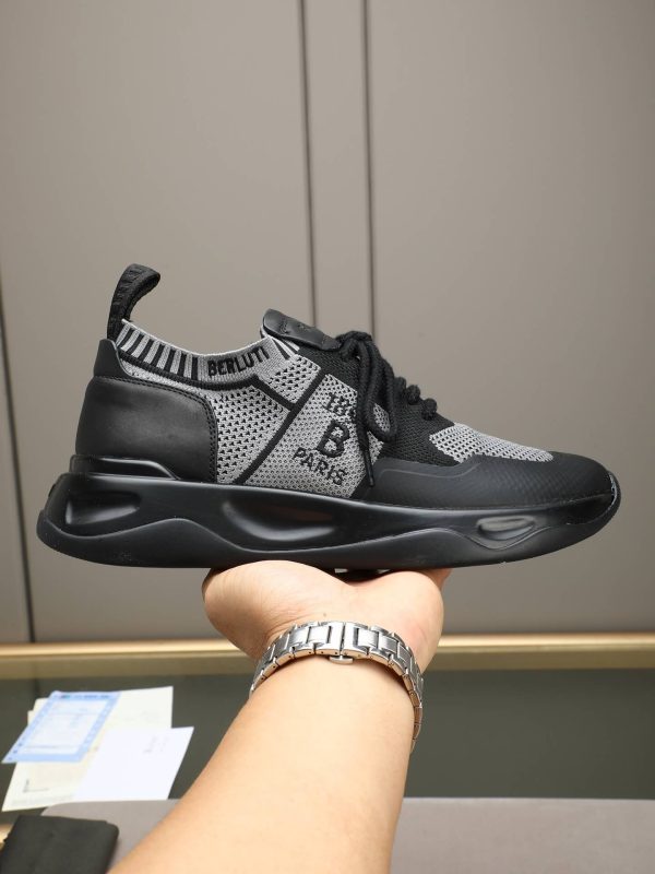 Berluti Shadow Technical Knit Sneaker – Grey & Black (4) Berluti Shadow Technical Knit Sneaker – Grey & Black