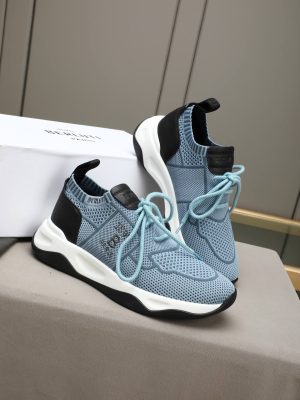 Berluti Shadow Technical Knit Sneaker – Light Blue & Black (9) Berluti Shadow Technical Knit Sneaker – Light Blue & Black