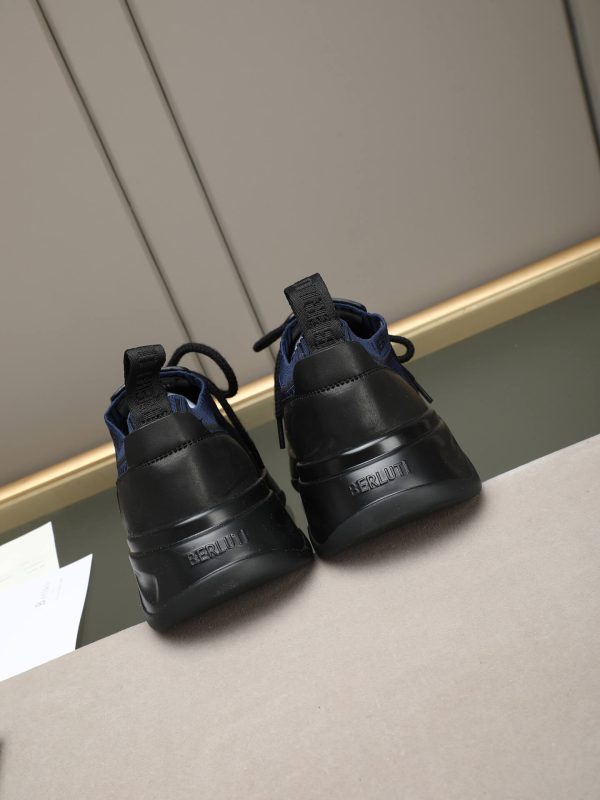 Berluti Shadow Technical Knit Sneaker – Navy Blue & Black (4) Berluti Shadow Technical Knit Sneaker – Navy Blue & Black