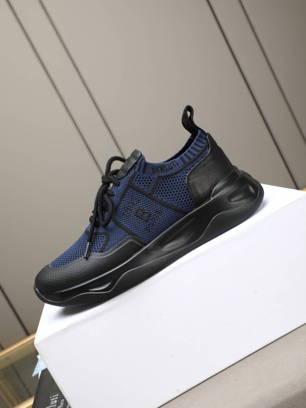 Berluti Shadow Technical Knit Sneaker – Navy Blue & Black (6) Berluti Shadow Technical Knit Sneaker – Navy Blue & Black