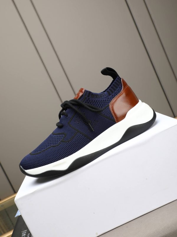 Berluti Shadow Technical Knit Sneaker – Navy Blue & Brown (5) Berluti Shadow Technical Knit Sneaker – Navy Blue & Brown