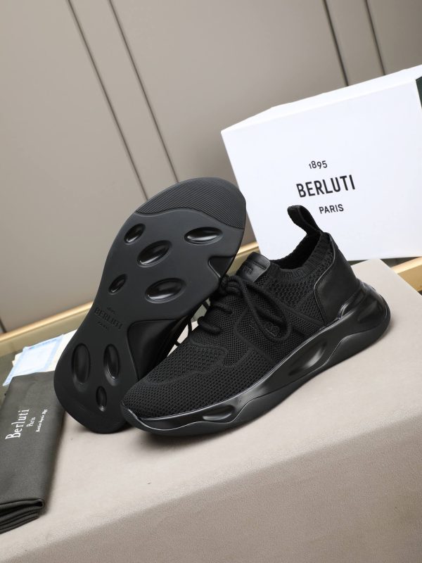 Berluti Shadow Technical Knit Sneaker – Triple Black (1) Berluti Shadow Technical Knit Sneaker – Triple Black